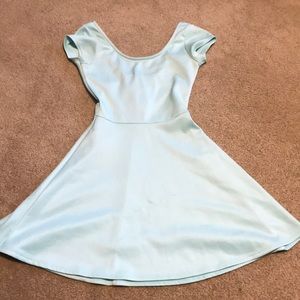 Mint blue mini dress